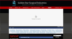 Desktop Screenshot of goldenstarsurgical.com