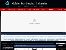 Tablet Screenshot of goldenstarsurgical.com